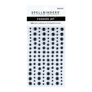 Spellbinders zwarte parels – Jet Pearl Dots
