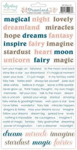 Mintay papers Dreamland paper stickers words