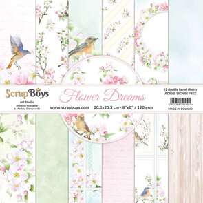  Paper Pad 8x8" -  Flower Dreams - ScrapBoys