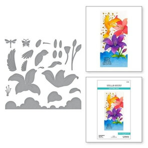 Spellbinders Bibi's Hummingbirds Hummingbird and Lily Dies