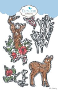 Elizabeth craft design clearstamp en outline die prosperity