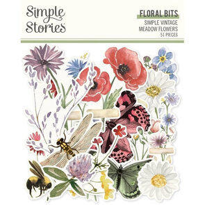 Simple Stories Die Cuts – Simple Vintage Meadow Flowers