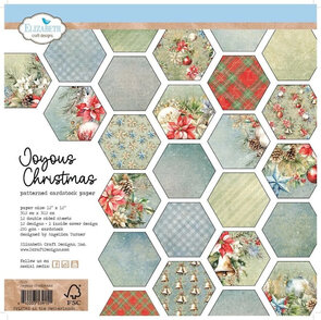  Paper Pad 12x12" - Joyous Christmas -Elizabeth craft design 