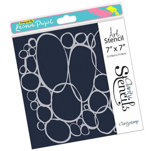 Clarity Stencil – Leonie Pujol Circles Abstract (7x7")