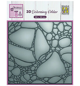 Nellie's Choice 3D embossing folder paint bubble