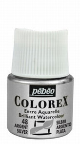 Pebeo colorex watercolor Silver