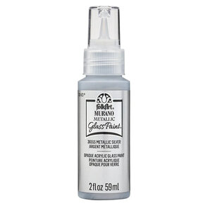 FolkArt Murano Metallic Silver Glass Paint