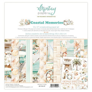  Paper Pad 12x12" - Coastal Memories  - Mintay papers