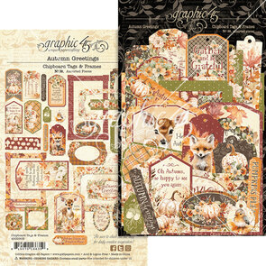 Autumn Greetings Chipboard Tags & Frames
