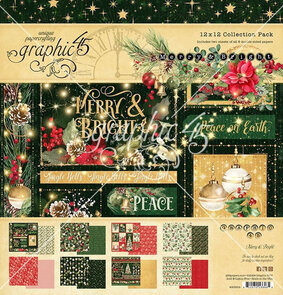 Paper Pads 12 x 12" - Merry & Bright Collection - Graphic 45
