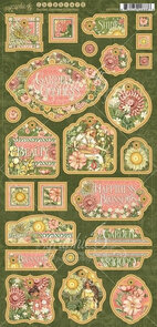Graphic 45 Chipboard – Garden Goddess Collection