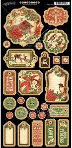 Graphic 45 Chipboard – Winter Wonderland Collection