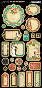 Graphic 45 chipboard raining cats & dogs collection