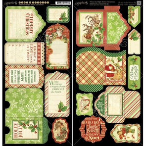 Graphic 45 tags t'was the night before Christmas