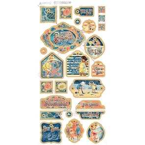 Graphic 45 Chipboard Sun Kissed