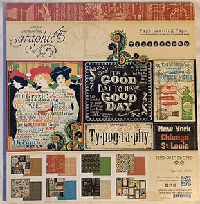 Graphic 45 Typography Paper Pad 12x12 kopen | Designpapier blok