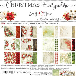  Paper Pad 8x8" - Mix Medium - Christmas Everywhere - Craft O’Clock 