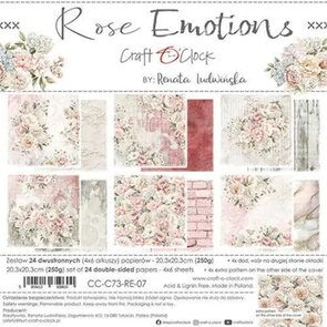 Paper Pad 8x8" -  Rose Emotion - Craft O'Clock