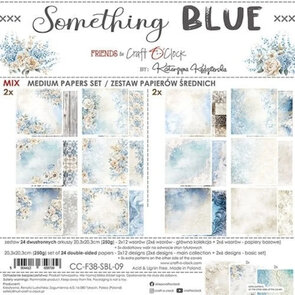 Paper Pad 8x8" - Mix Set -  Something Blue - Craft o Clock