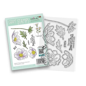 polkadoodlles stamp mixed flowers Anemone