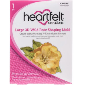 Heartfelt Creations Large 3D Wild Rose Shaping Mold