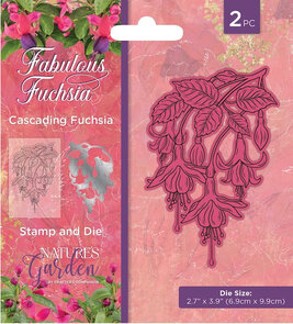 Cascading Fuchsia stempel en snijmalset