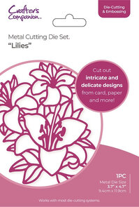 Crafter’s Companion Gemini snijmal Lilies kopen – Elements Large Floral Outline