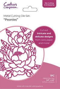 Crafter’s Companion Gemini Snijmal Pioenrozen – Large Floral Outline