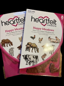 Heartfelt Creations Happy Meadows bundel kopen – stempel + snijmal met 10% korting