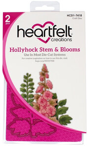 Hollyhock Stem & Blooms