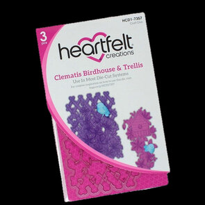 Heartfelt Creations Clematis Birdhouse & Trellis bundel