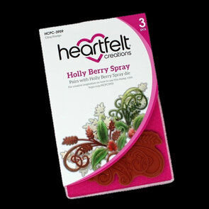 Heartfelt Creations Holly Berry Spray snijmal