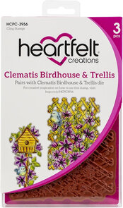 Clematis Birdhouse & Trellis stempelset
