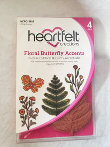 Heartfelt Creations Floral Butterfly Accents stempelset