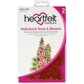 Heartfelt Creations Hollyhock Stem & Blooms stempelset