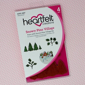 Snowy Pine Village stempelset