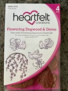 Heartfelt Creations Flowering Dogwood & Doves stempelset