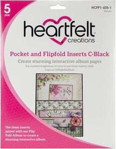Heartfelt Creations Pocket and Flipfold Inserts C Black
