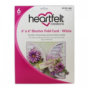 6"x6" Shutter Fold Card White