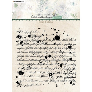 Simon Hurley Clear Stamp – Script & Splatter voor expressieve achtergronden