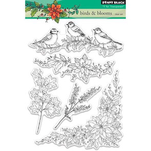 Penny Black Cling Stamp – Birds & Blooms: Lentegevoel in elke afdruk