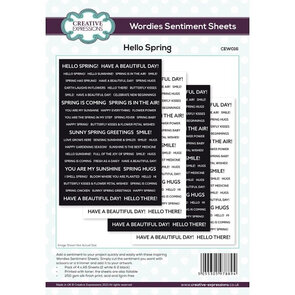 Creative Expressions Wordies Sentiments Sheets