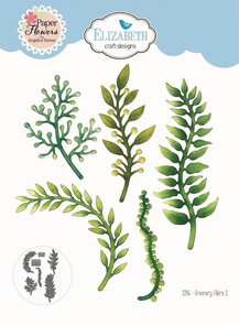 Elizabeth Craft Designs Greenery Fillers 2 – Fijne blaadjes & takjes voor bloemprojecten