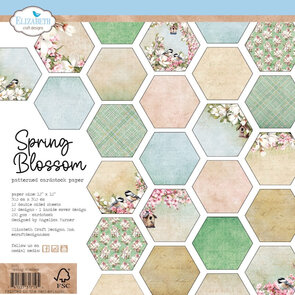  Paper Pad  12 x 12"  -Spring Blossom 12x12"  - Elizabeth Craft Design
