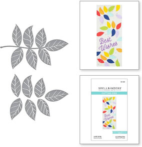 Spellbinders snijmal Leafy Sprig kopen – etched dies bladeren takje