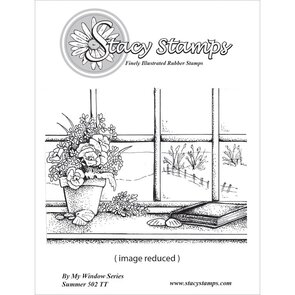    stempelset - By My Window – een blik naar buiten vol rust, bloemen en sfeer