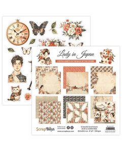 ScrapBoys Paperpad 8x8  -  Lady in Japan