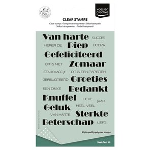Vaessen Creative clear stempel felicitatie kopen – transparante stempel voor kaarten maken