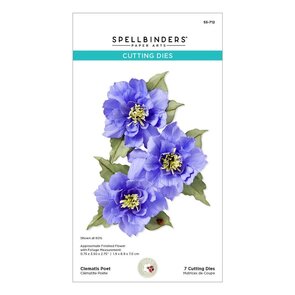 Spellbinders Snijmal Clematis Poet – Bloemen Die voor Kaarten Maken