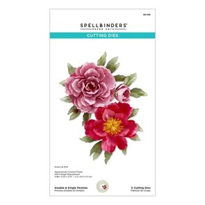 Spellbinders Susan’s Garden Snijmal Pioenrozen – Dubbele & Enkele Bloemen
